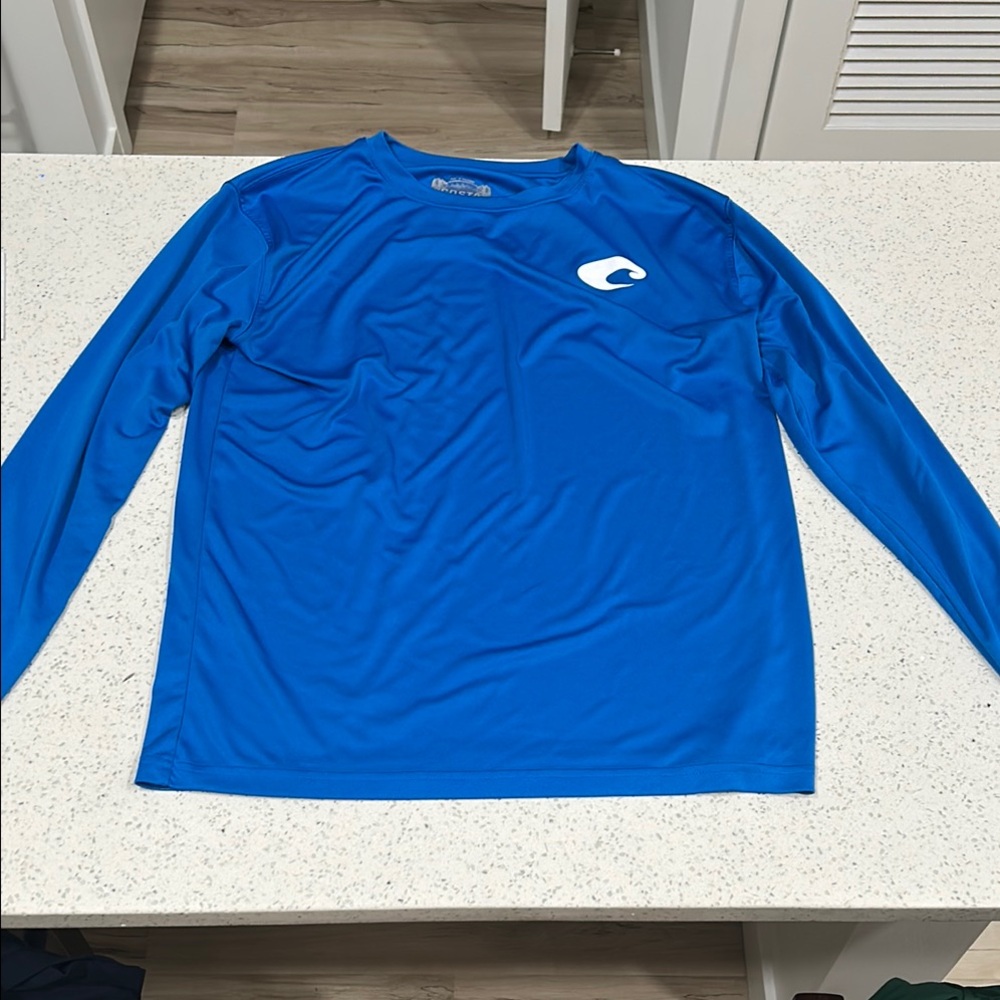 Costa Men's Blue Swim Shirt